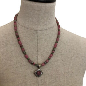 Carolyn Pollock Sterling and Stone Adjustable Length Necklace